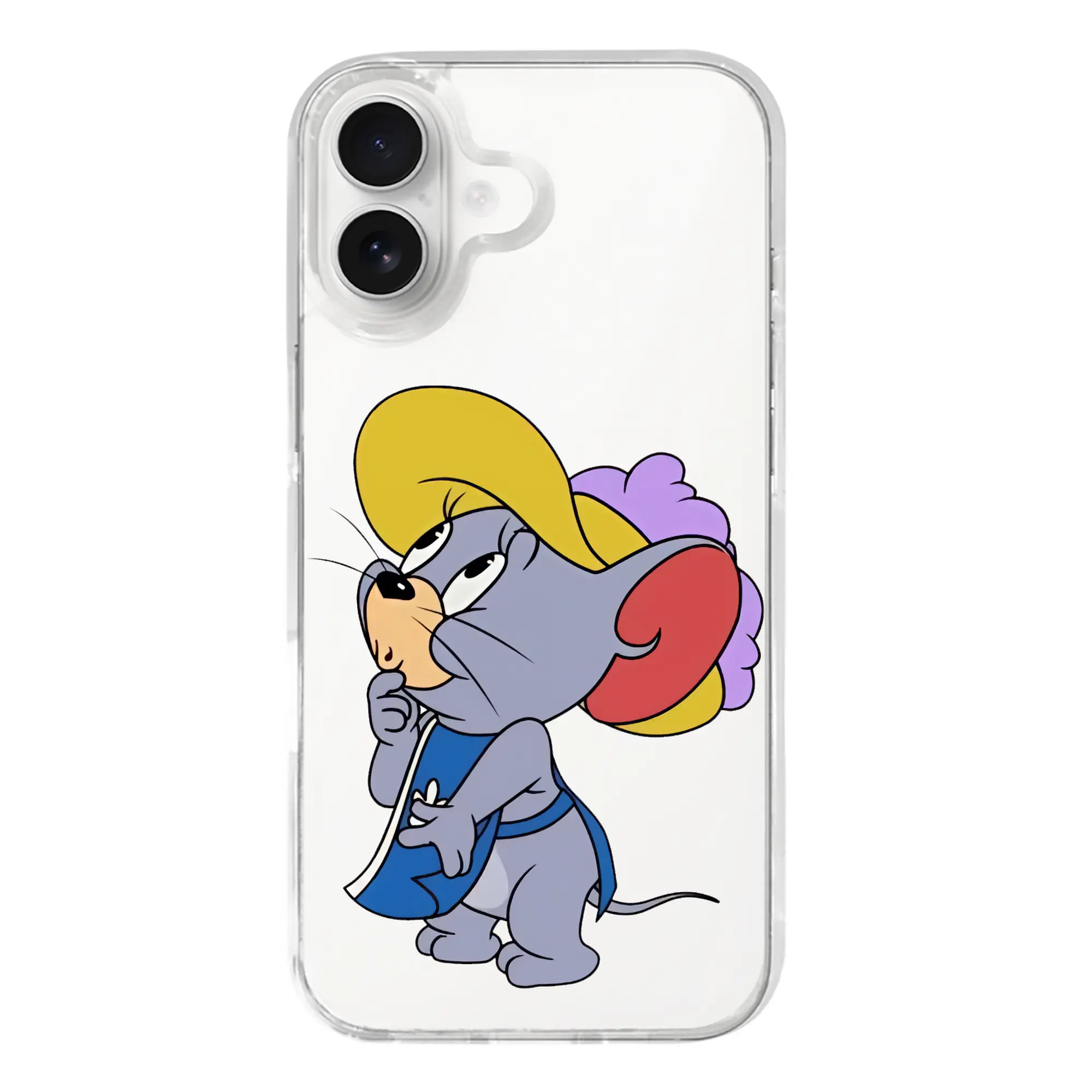 トムとジェリー グッズ タフィー - iPhone 17シリーズ 透明スマホケース – 薄型・耐衝撃・精密フィット保護カバー